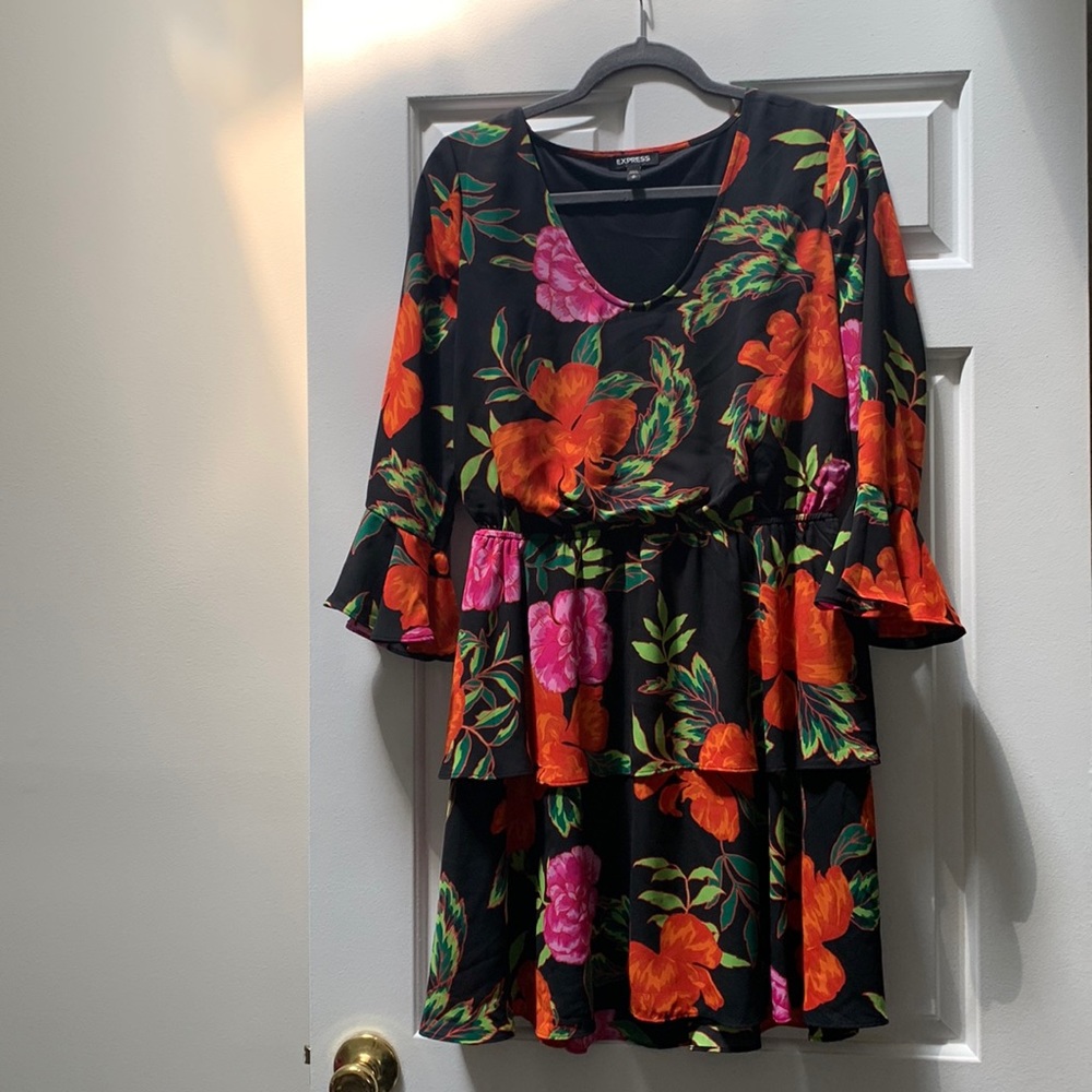 Express Floral Print Dress